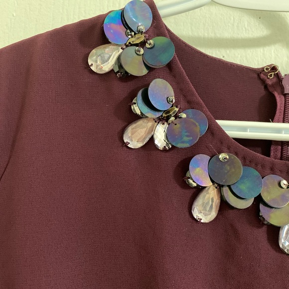 BNWT Burgundy ASOS Maxi Dress - Picture 3 of 4